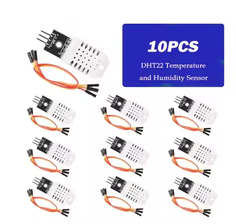 1-10pcs DHT22 Digital Temperature and Humidity Sensor AM2302 Module+PCB with Cable