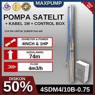 Pompa Satelit 4 Inch 550W 0.75HP | Pompa Sumur Bor Submersible Pompa Celup Air Dalam 220V Pompa Celu