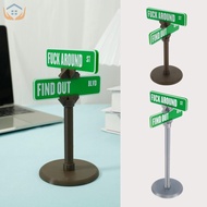 Find Out Street Sign Desktop Decoration 3D Printed F Around Sign Ornaments 15cm/23cm Novelty Find Ou
