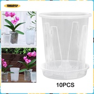 [tdraoylp] 10x Orchid Pots Flower Pot Planter for Health Root Growth, Professional, with