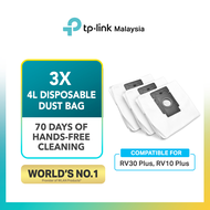TP-Link Tapo RVA200 Robot Vacuum Disposable Dust Bag For Tapo RV30 Plus/Tapo RV10 Plus