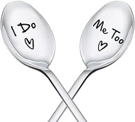 Wedding Anniversary Engagement Gift Spoons for Couple Gifts for Him and Her Husband and Wife Gifts f