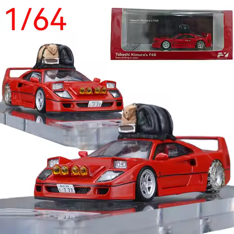 Diecast 1/64 Scale Findclassically Model Car Ferrari F40 Alloy Car Model Ferrari F40 Play Vehicles T