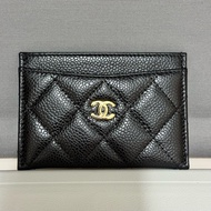 chanel CLASSIC CARD HOLDER black