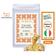 [Biocreations] Italian 00 Flour - Protein Content: 13% (for Pizza, Pasta, Italian Bread) - 25kg