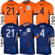 AA Netherlands Home Away UEFA Euro 2024/25 Jersey Men Foot. Shirt
