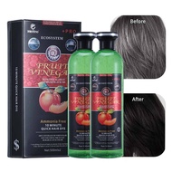 500ml Fruit Vinegar Hair Colour Gel Hair Dye Color For Women Men Natural Black