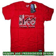 Embroidered Print LEE Design T-Shirt for Men Original 100% Branded Pullout Excess with Mall Tags