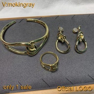 Golden Knot Open Bracelet Female Knot Earrings Knot Ring NO.26071397