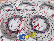 จานกลม 220 mm ขาว 5 หมุด รุ่น PCX 160