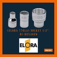 770LA-5/16 -1.1/4" X 1/2" Dr ORIGINAL(CLEARING STOCK) ELORA Socket, Bi-Hexagon