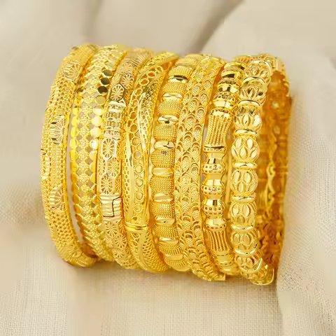 9999 gold Dubai hollowed-out bracelet jewelry, Arabian, Middle East, Africa, Ethiopia, moon embroide