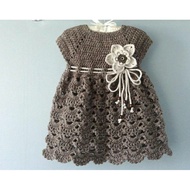 KNITTED DRESS (0-2 years) BABY KNITTED CLOTHES/baby dress