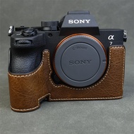 FOR Sony ILCE-7V Camera Case, PU Leather Half Case for Sony a7m5 Digital Camera, Protective Case for