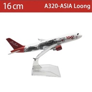 16cm Air Asia Dragon A320 Diecast Metal Toy Display Decoration Collection Children's Gift