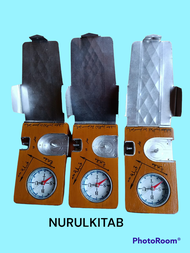 Padom dari Kayu Jati original kompas Buat mengukur arah Kiblat sholat waktu sholat/kuburan