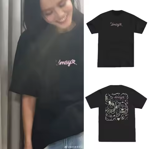 Affair The Series LMSY Same 2025 Thailand Meetup T-shirt cartoon printed short sleeved heavyweight p