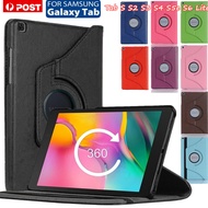 PU Leather 360° Rotating Cover For Samsuang Galaxy Tab S S2 S3 S4 S5e S6 Lite 10.4" 10.5" 9.7" 8.0" 