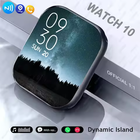 New AMOLED 2.05" HD Screen Smart Watch Women Series 9 Custom Dial 500+ Wireless Charging Men Smartwa