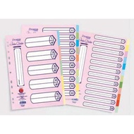 campap index divider 5 col ( 1 set )