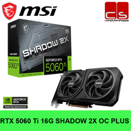 MSI GeForce RTX 5060 Ti 16G SHADOW 2X OC PLUS GDDR7 GRAPHIC CARD