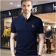 Hot Sale hazzys Men's Short-Sleeved t-Shirt hazzys Half-Sleeved POLO Shirt Pure Cotton Lapel Casual 