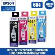 Epson 664 Black/Cyan/Magenta/Yellow Ink Bottle (70ml)