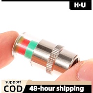 [H·U] 2/4PCS Car Tire Pressure Gauge Indicator External Valve Detection PH