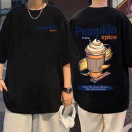 Ease F169 Pumpkin Spice Latte Graphic T-shirt Men Women Fashion Vintag 6EE8