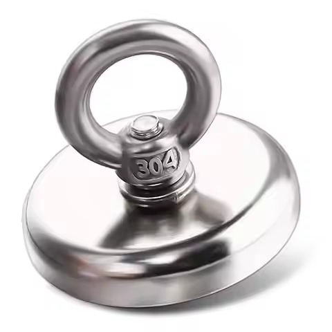 N45 Salvage Fishing D36 D48 D55 D60 Cup Hook Countersunk Heavy Duty Suction magnets Hole Catch Treas