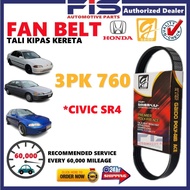 FIS Gaido Fan Belt Honda Civic SR4 Air Cond Alternator Power Steering Belt 3PK760 Tali Kipas Kereta
