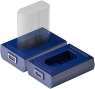 bronine EN-EL15, EN-EL15A, EN-EL15B, EN-EL15C Camera Battery Charging Kit 2 Pack Compatible with Nik