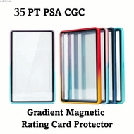 CHERRY3WK 35PT PSA/CGC Box, Gradient Color Double-sided Glass Trading Card Protect Box, Exquisite Tr
