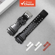 Men's Black TPU Resin Strap for Casio G-SHOCK GA-100 GA140 GD-100 G-8900 Sport Waterproof Watch Brac