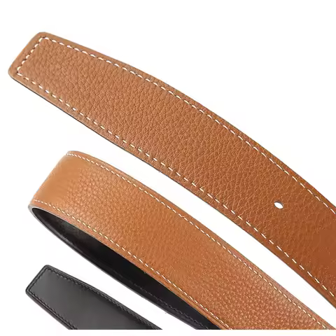 Ultra-thin double-ended pointed replacement belt without head H for men and women without head 3.8cm