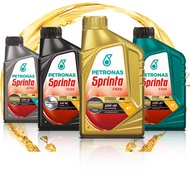 100% Original Petronas Sprinta F100 SAE40 F700 15W50 F900 10W40 Fully Synthetic 4T Motor Engine Oil Minyak Hitam (1L)