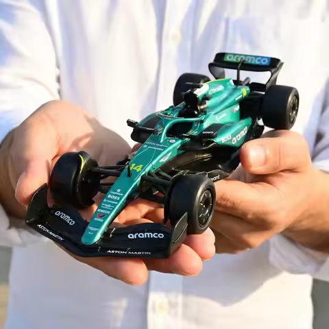 1:18 Aston Martin F1 No.14 Formula Mclaren F1 No.4 Alloy Metal Diecast Model Car Home Decorations An