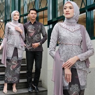 Batik Kebaya Couple Modern Kaluna Kebaya Wisuda Set Tunik Lamaran Tunangan Batik Baju Couple  Terbaru 2023