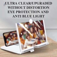 Phone Screen Magnifier 3D HD Pull Out Lens with Stand Expandable Mobile Display Enlarger for Video W