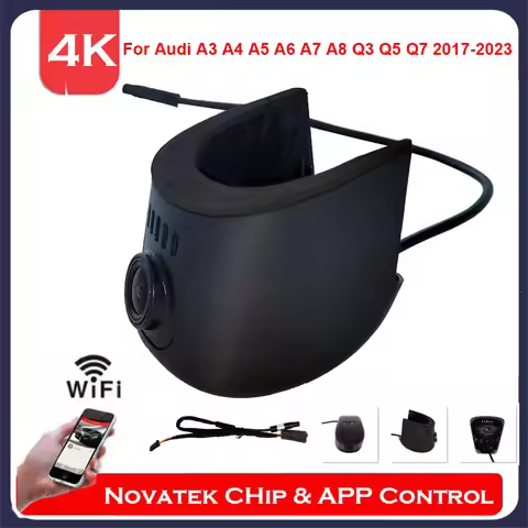 4K HD Front And Rear Cam Wifi Dash Cam For Audi A3 A4 A5 A6 A7 A8 Q3 Q5 Q7 2017 to 2023 ,Plug And Pl