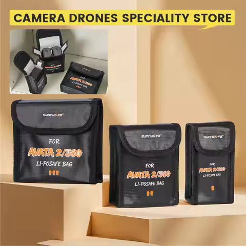 Battery Explosion-proof Bag for DJI Avata 360 Heat-resistant Protector Storage Pouch for DJI Avata 2