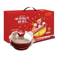 DidinikaBaby Food Pot Baby Milk Pot16cmSmall Pot Flat Soup Pot Medical Stone Non-Stick Pot Instant Noodles Hot Milk Pot