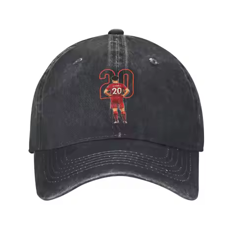 Diogo Jota Liverpool #20 Number Baseball Cap Sun Kpop Rock Dropshipping Washed Trucker Hat Female Ma
