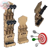 Flym Wooden Wall Mounted Dart Holder Stand Space-Saving With Storage Case Display Stand For Dart Ent