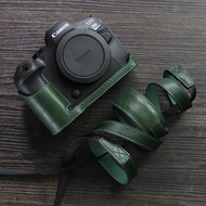 Suitable for canon r6 Third Generation Camera Case eos R6 mark2ii Genuine Leather Half Case canon R5