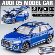 Audi Q5 Alloy Car Model 1:24 Scale Metal Toy Vehicle Light And Sound Boys Gift Collectible Decoratio