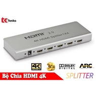 4-Port HDMI Splitter Supports TEXMAX TM-4k4