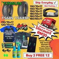 🇲🇾 Free Gifts + RM30 OFF 🔥 Timsun Tayar Motor TS689 17inch Tahun2023(Tubeless) 180/55x17 160/60x17 1