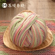 50g/Roll Wool Yarn for Hand Knitting Sweater Scarf 100% Wool 120 Meters Rainbow Color Soft Warm 2.5m