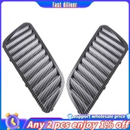 In stoick-Car Front Grill Hood Cover, Carbon Fiber Bonnet Grill Air Outlet Vent Cover Trim For E90 E
